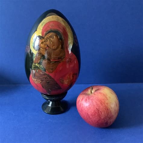 russian lacquer eggs|Russian Lacquer Egg In Russian Collectibles for sale.